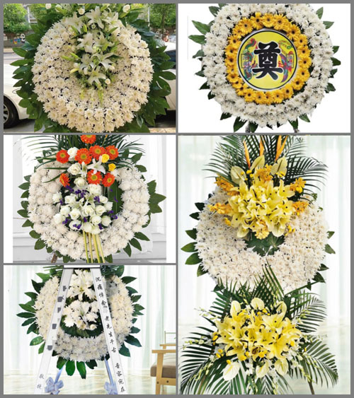 河南南阳镇平县马庄乡尤营村花圈速递